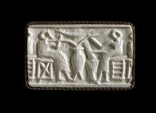 Cylinder Seal (Early Dynastic Human Activity Scenes), ED II, 2750-2600 BC