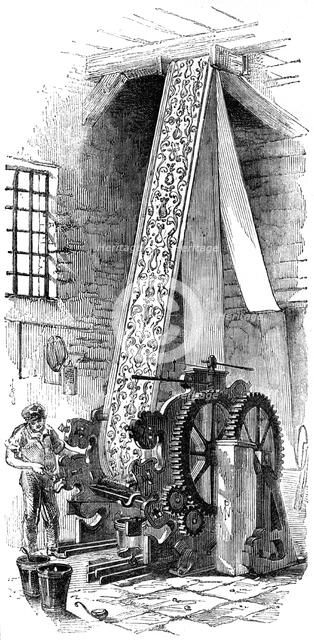 Cylinder printing machine, 1886. Artist: Unknown
