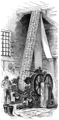Cylinder printing machine, 1886