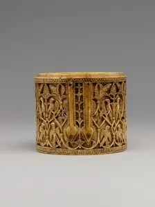 Cylindrical Box (Pyxis), Spain, 10th century. Creator: Unknown