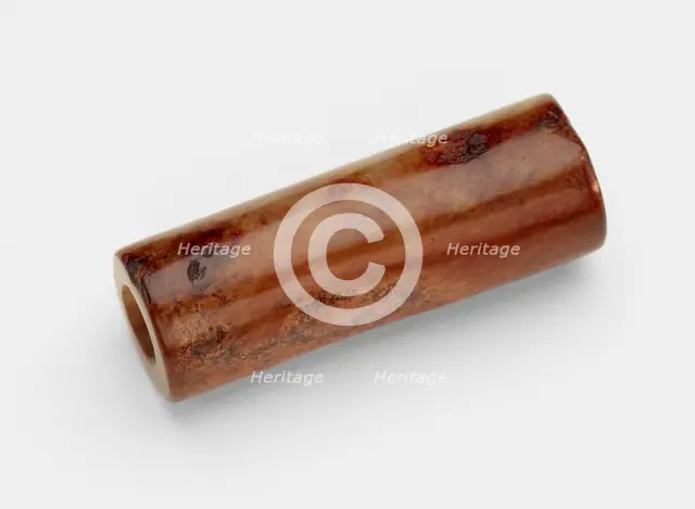 Cylindrical bead, Late Neolithic period, ca. 3300-2250 BCE. Creator: Unknown.