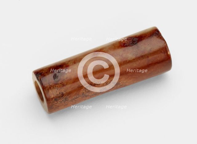 Cylindrical bead, Late Neolithic period, ca. 3300-2250 BCE. Creator: Unknown.
