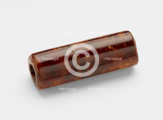 Cylindrical bead, Late Neolithic period, ca. 3300-2250 BCE. Creator: Unknown.