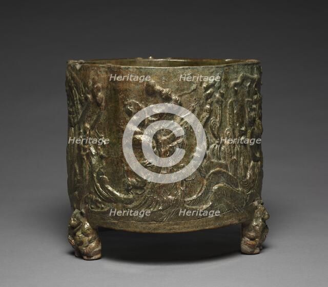 Cylindrical Jar, 202 BC-AD 220. Creator: Unknown.