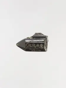 Cylindrical Pendant with Magical Writing, Iran, 9th-10th century. Creator: Unknown
