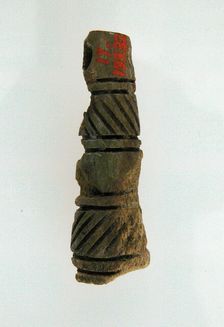 Cylindrical Pendant, Frankish, 6th-7th century. Creator: Unknown
