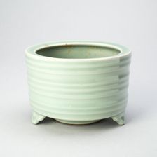 Cylindrical Tripod Censer (Incense Burner) with Cloud..., Southern Song dynasty, 12th/13th cent. Creator: Unknown