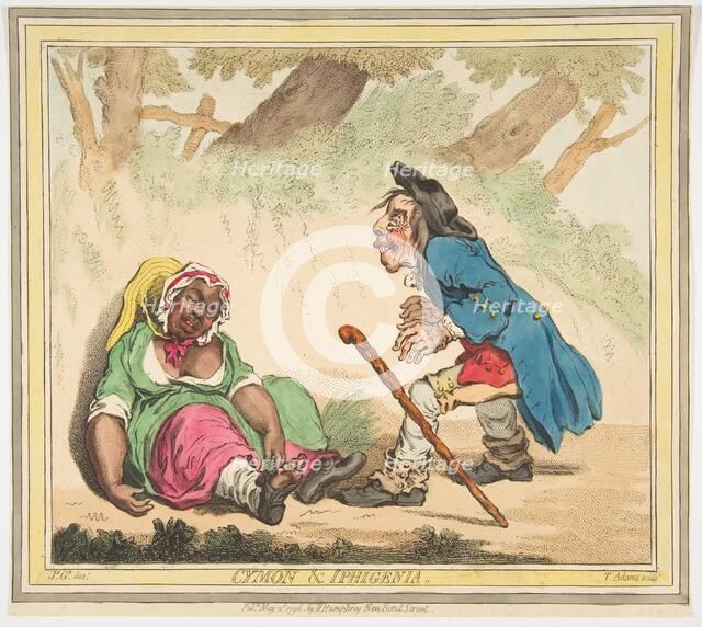 Cymon and Iphigenia, May 2, 1796. Creator: James Gillray.