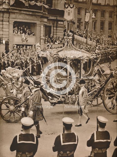 'Cynosure of All Eyes in the Processions: The State Coach', 1937. Creator: Unknown.