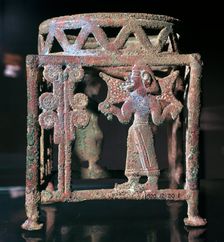 Cyprian bronze stand with open-work figures, 17th century BC