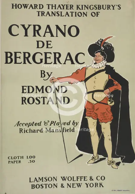 Cyrano de Bergerac, c1895 - 1911. Creator: Unknown.