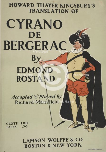 Cyrano de Bergerac, c1895 - 1911. Creator: Unknown.