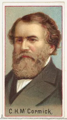 Cyrus Hall McCormick, printer's sample for the World's Inventors souvenir album (A25) for ..., 1888. Creator: Allen & Ginter