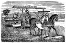 Cyrus McCormick's reaper and binder, 1877