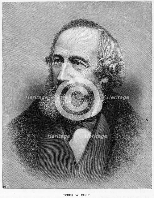 'Cyrus W Field, American financier', c19th century. Artist: Unknown