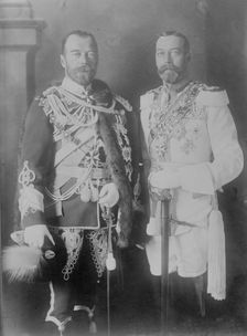 Czar Nicholas II, King George V, 1913. Creator: Bain News Service