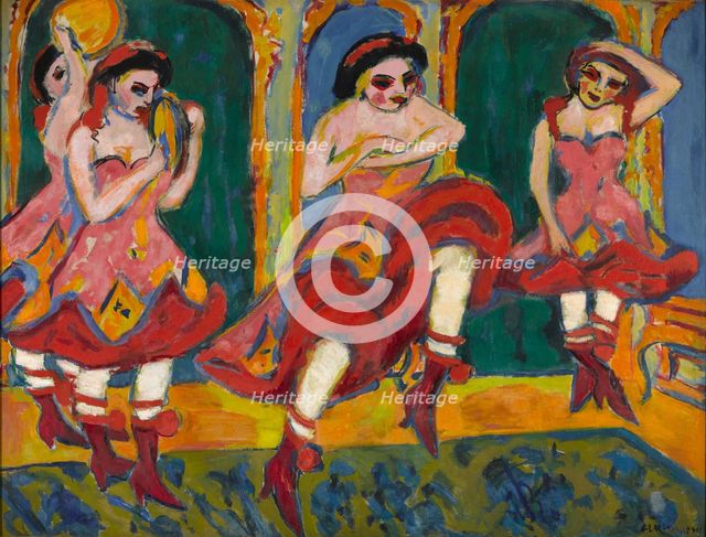 Czardas dancers, 1908-1920. Artist: Kirchner, Ernst Ludwig (1880-1938)
