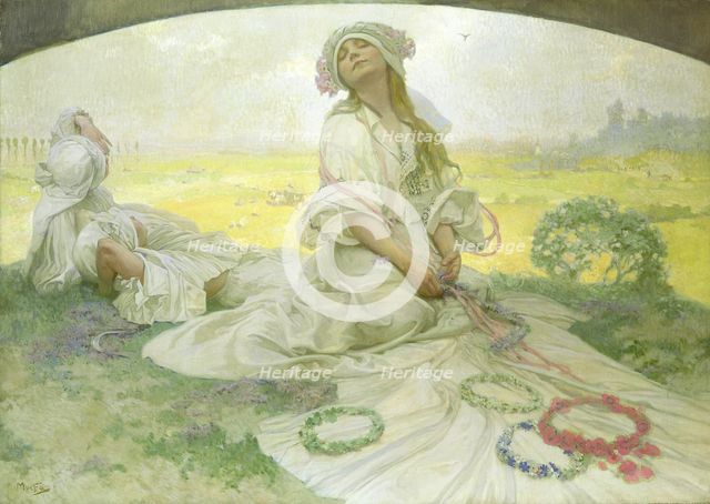 Czech Song (Song of Bohemia), 1918. Creator: Mucha, Alfons Marie (1860-1939).