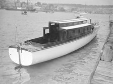 A 45 ft Wolseley cabin launch. Creator: Kirk & Sons of Cowes