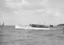 A 45 ft Wolseley cabin launch. Creator: Kirk & Sons of Cowes