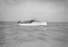 A 45 ft Wolseley cabin launch. Creator: Kirk & Sons of Cowes