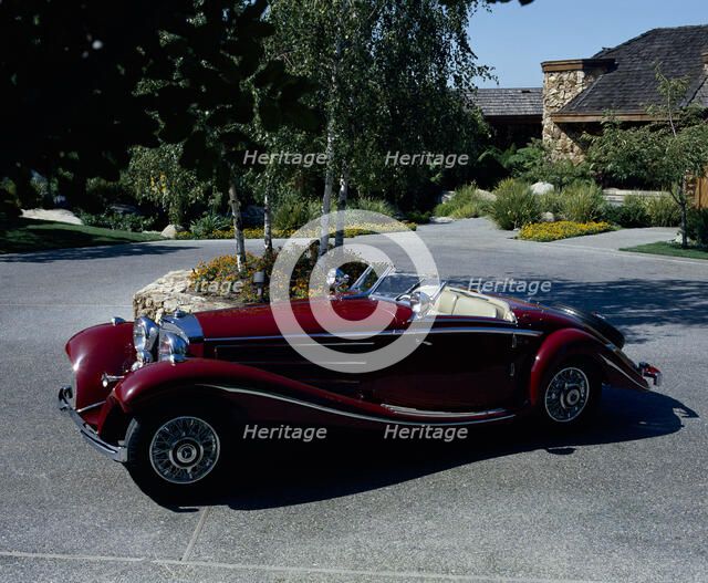 A 1936 Mercedes Benz 500K Roadster. Artist: Unknown