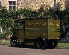 A 1939 Harrod's one ton electric delivery van