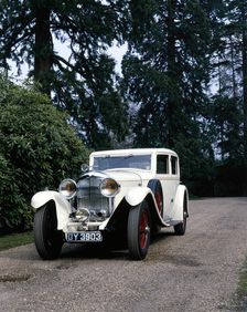 A 1930 Bentley 8 Litre saloon with a Mulliner body