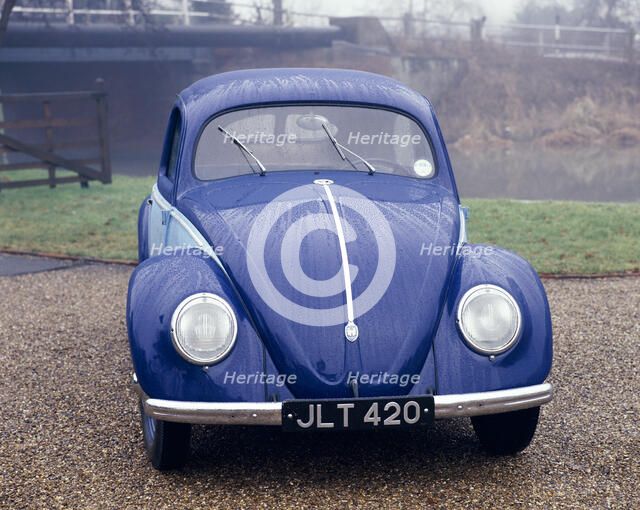 A 1947 Volkswagen Beetle. Artist: Unknown