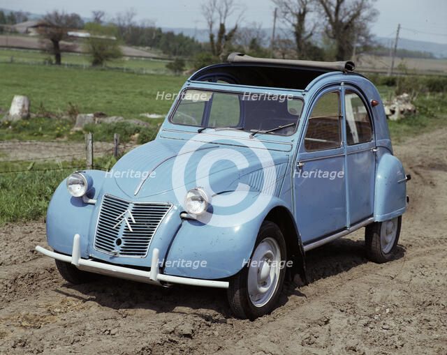 A 1959 Citroën 2CV CI. Artist: Unknown