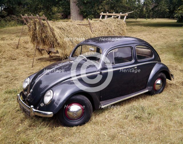 A 1953 Volkswagen Export Type I Beetle. Artist: Unknown