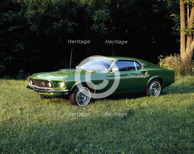 A 1969 Ford Mustang Sportsroof. Artist: Unknown