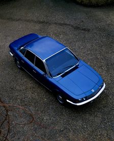 A 1974 NSU(Neckarsulm Strickmaschinen Union ) RO 80 viewed from above