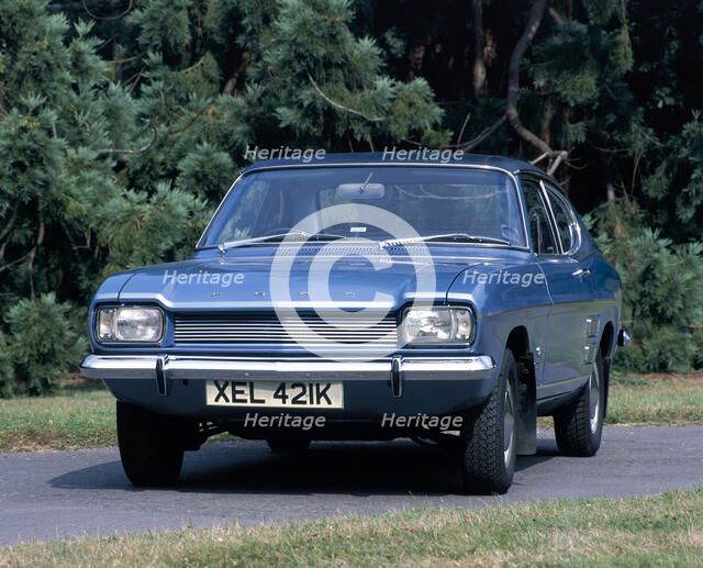 A 1972 Ford Capri 1600L. Artist: Unknown