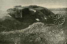 A "Tank" in Action First World War, 1914-1918, (c1920). Creator: Unknown