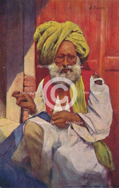 'A Tailor', c1920s. Creator: Mortimer L Menpes.