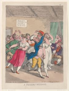 A Tailors Wedding, February 20, 1814., February 20, 1814. Creator: Thomas Rowlandson