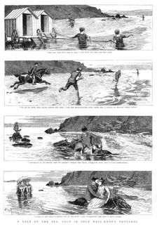 'A Tale of the Sea told in four well known Proverbs" 1890. Creator: Unknown