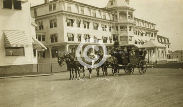 A Talley-Ho coach in front of the Wentworth Hotel, Portsmouth, N.H., 1905. Creator: Unknown.