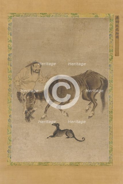 A Tartar, a lean horse, and a dog, Ming dynasty, 1368-1644. Creator: Unknown.