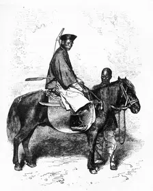 A Tartar Horse-Soldier c1891. Creator: James Grant
