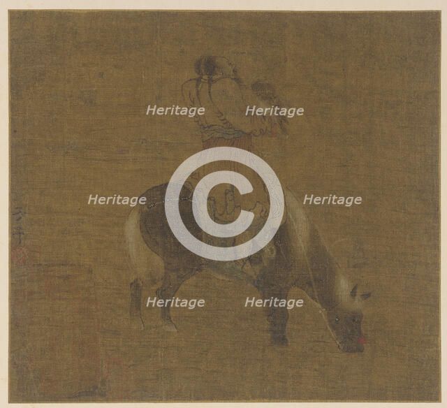 A Tartar horseman with a hawk, Ming dynasty, 1368-1644. Creator: Unknown.