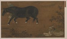 A Tartar, His Horse, and Equipment, Ming dynasty, 1368-1644. Creator: Unknown