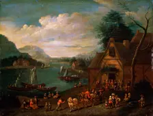 A Tavern at the Seashore c16th-c18th century(?). Artist: Flemish Master