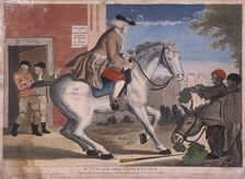 A Taylor riding to Brentford 1786. Artist: TS Stayner