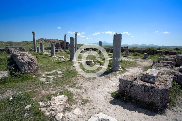 A temple/church in Thuburbo Majus, Tunisia. Creator: Samuel Magal.