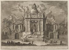A Temple Dedicated to Aesculapius, for the "Chinea" Festival, 1771. Creator: Giuseppe Vasi