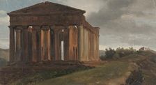A Temple in Agrigento, Sicily. Creator: Gustaf Soderberg