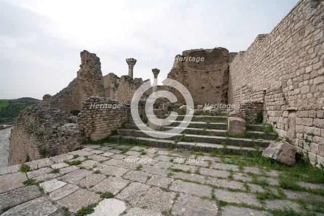 A temple in Dougga (Thugga), Tunisia. Creator: Samuel Magal.