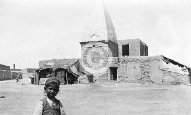 A temple in Nowshera, India, 1916-1917. Artist: Unknown